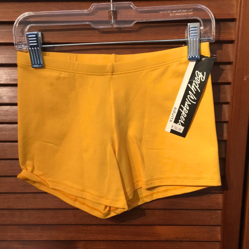 Body Wrappers “Boy-Cut” Shorts Gold size X-Small